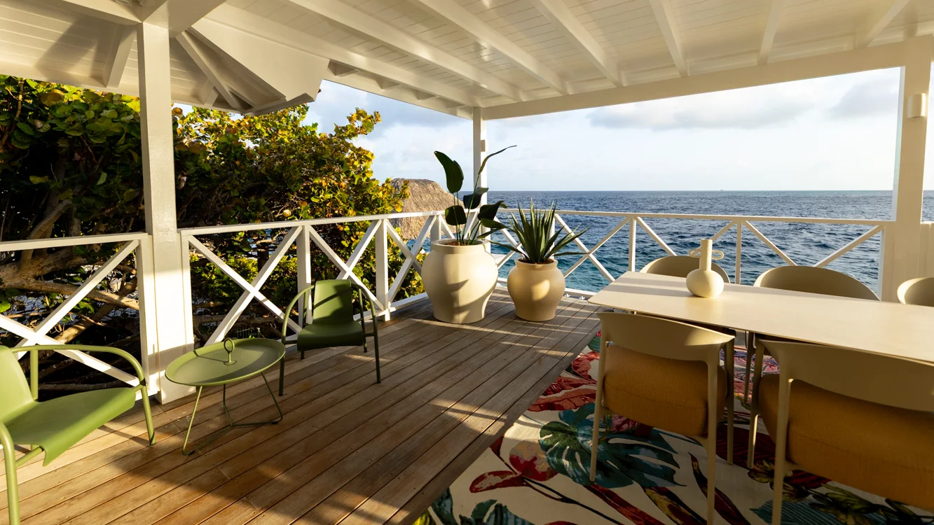 Villa Trankilo - eettafel aan de Caribische Zee